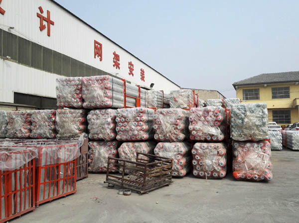 定州网架成品待发