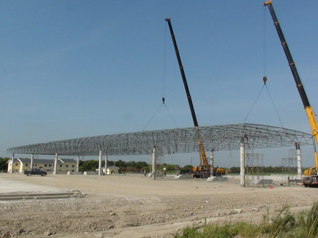 定州收费站网架工程