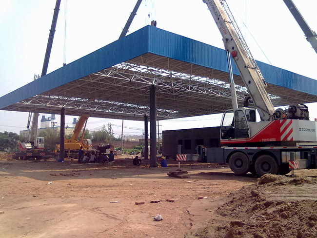 定州加气站网架工程