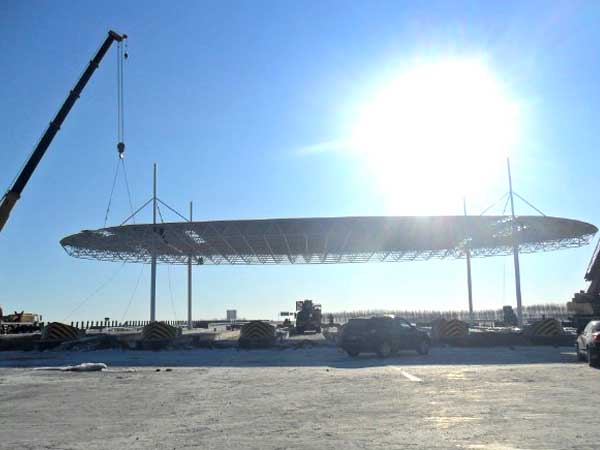 定州加油站网架案例